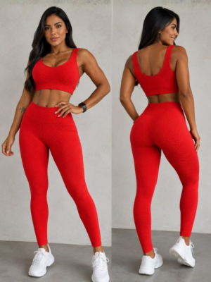 Conjunto Thais Calça + Top Jacquard